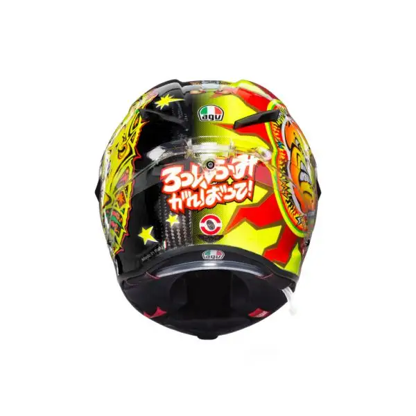 Con la collaborazione di Aldo Drudi, storico disegnatore dei caschi di Rossi, Agv ha sviluppato un'edizione limitata del Pista GP R che riprende fedelmente la livrea del casco indossato nel 1997.