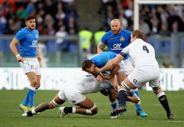 Gli azzurri sono s tati sconfitti dalla dall'Inghilterra, favoritissima per la vittoria finale del torneo. La squadra del ct O'Shea è stata battuta 15-46 (10-17 al termine del primo tempo). 