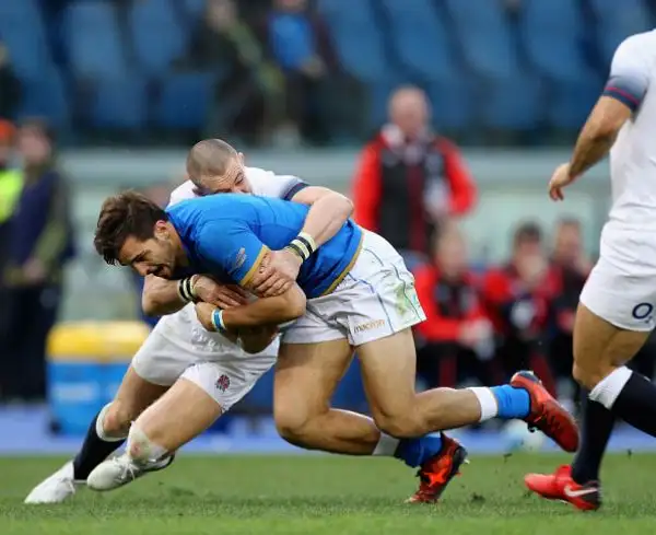 Gli azzurri sono s tati sconfitti dalla dall'Inghilterra, favoritissima per la vittoria finale del torneo. La squadra del ct O'Shea è stata battuta 15-46 (10-17 al termine del primo tempo). 