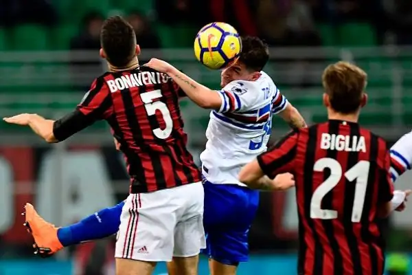 La rete di Bonaventura basta per regalare l'1-0 ai rossoneri e il sesto posto a 41 punti, gli stessi proprio dei blucerchiati.
