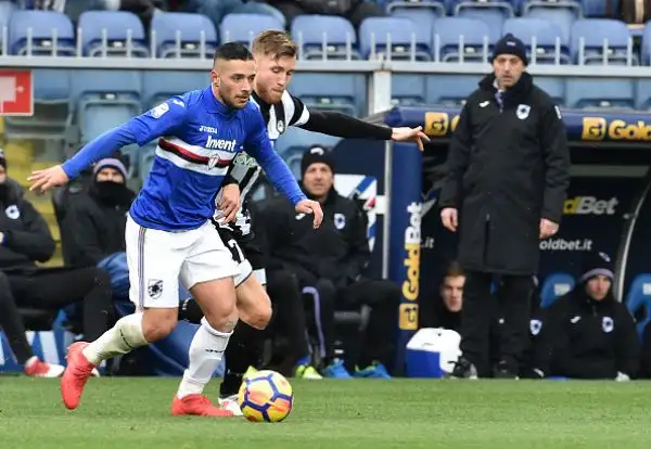 I blucerchiati battono i friulani con uno straordinario gol di Zapata. Protagonista di giornata anche Silvestre autore di un gol e di un'autorete.