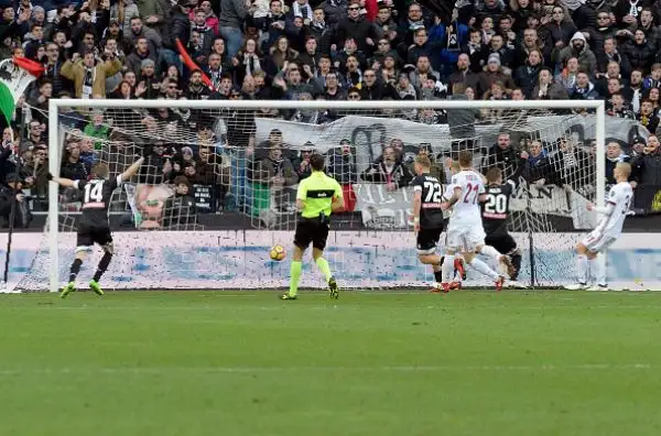 Dopo tre vittorie consecutive, il Milan di Gattuso pareggia ad Udine per 1-1