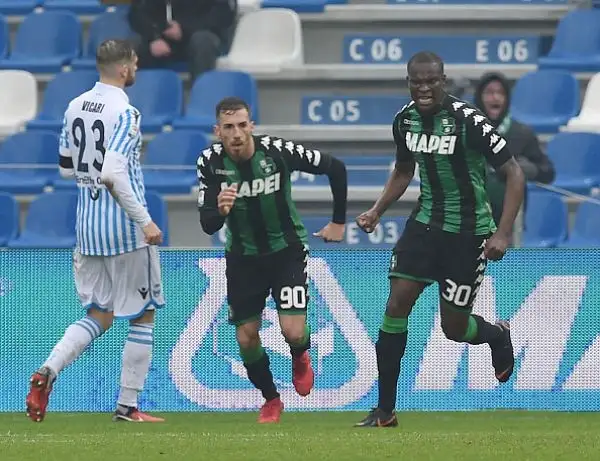 Al Mapei Stadium ospiti avanti con Antenucci, pareggio su rigore di Babacar, Meret para un secondo rigore per i neroverdi, affidato a Politano.