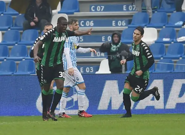 Al Mapei Stadium ospiti avanti con Antenucci, pareggio su rigore di Babacar, Meret para un secondo rigore per i neroverdi, affidato a Politano.