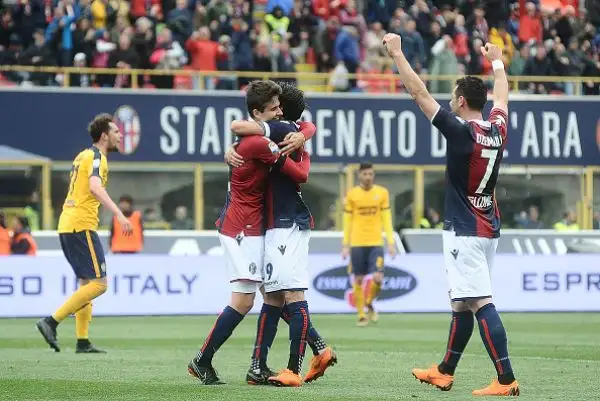 I felsinei conquistano i tre punti grazie ai gol di Verdy e Nagy ed inguaiano gli scaligeri staccati dal Sassuolo.