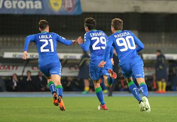 Dopo la rete di Giaccherini, decisiva la punizione di Cassata calciata all'incrocio.