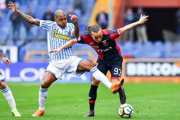 La squadra di Ballardini va in vantaggio nel primo tempo con un rigore di Lapadula. Gli ospiti però non demordono e raggiungono il pari al 60' con Lazzari.