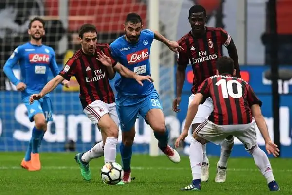 Nuovo stop esterno del Napoli: la squadra di Sarri non va oltre lo 0-0 a San Siro contro il Milan nella 32esima giornata di campionato e vede allontanarsi lo scudetto.