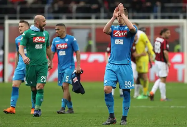 Nuovo stop esterno del Napoli: la squadra di Sarri non va oltre lo 0-0 a San Siro contro il Milan nella 32esima giornata di campionato e vede allontanarsi lo scudetto.