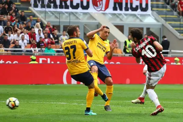 I rossoneri non danno scampo al già senza speranze Verona, segna anche Abate.