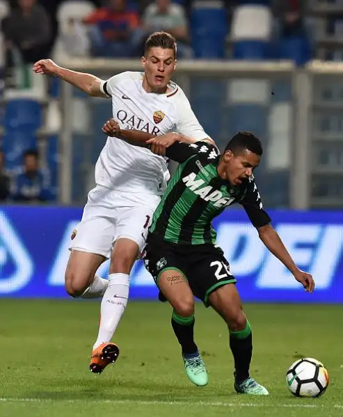 I giallorossi di Di Francesco piegano i neroverdi già salvi grazie all'autorete di Gianluca Pegolo. Terzo posto finale per i capitolini.