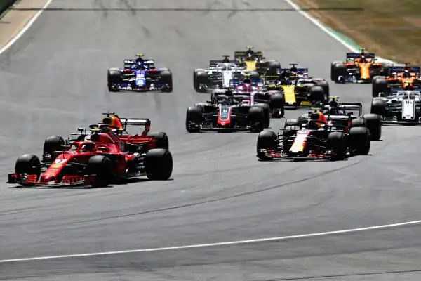 Sul podio anche l'inglese della Mercedes e l'altro ferrarista Raikkonen.