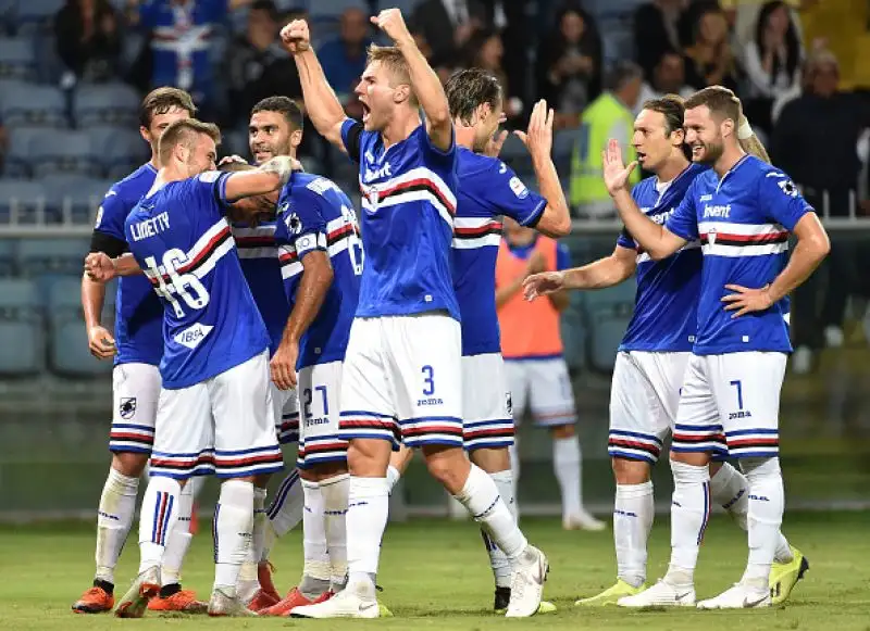 Un bolide di Defrel porta in vantaggio i padroni di casa, poi ancora Defrel per il raddoppio e infine Quagliarella nella ripresa chiude i conti con un gran gol.