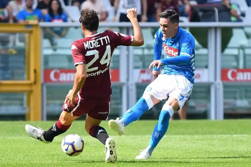 Per i partenopei in gol due volte Insigne e l'ex Simone Verdi. Granata a segno con un rigore di Belotti.