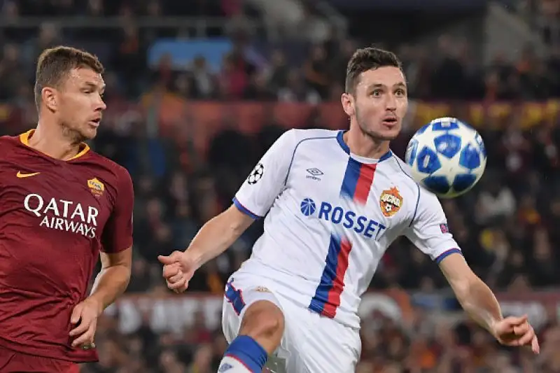 La squadra di Di Francesco ne fa tre ai russi: doppio Dzeko.