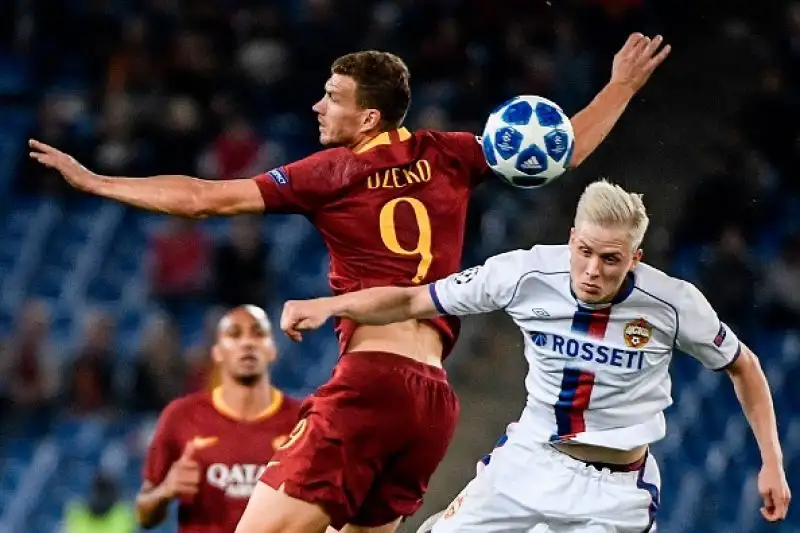 La squadra di Di Francesco ne fa tre ai russi: doppio Dzeko.