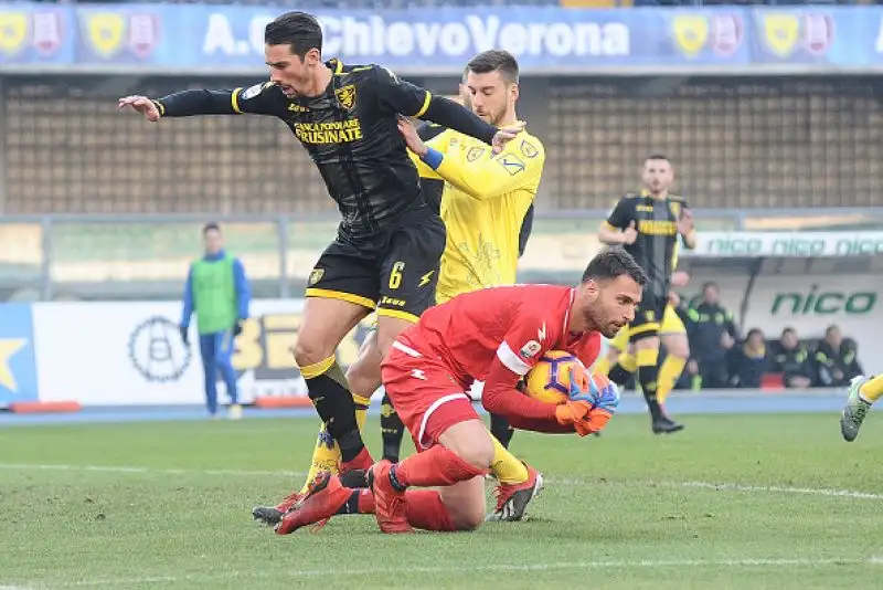 Una punizione capolavoro di Giaccherini regala la vittoria ai Veronesi e inguaia la squadra laziale.