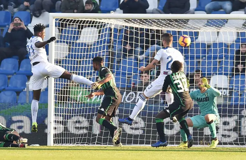 Gol di Zapata, Gomez, Mancini e tripletta di Ilicic per i nerazzurri, Duncan e autorete di Palomino per gli emiliani.