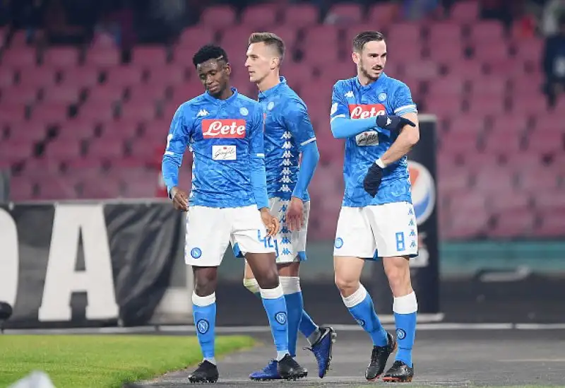 Buona prova dell'attaccante polacco del Napoli Milik autore di un gol e di un assist per il raddoppio di Fabian Ruiz.