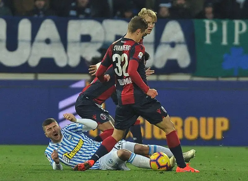 Sfida salvezza tra Spal e Bologna: un gol per tempo, a Palacio replica Kurtic.