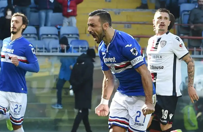 Un rigore del solito Quagliarella, concesso per un fallo su Gabbiadini, ha regalato tre punti alla squadra di Giampaolo.