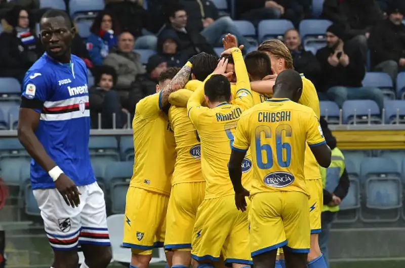 Ciofani ha portato in vantaggio gli ospiti nel primo tempo, poco convinta la reazione dei blucerchiati nella rirpesa.