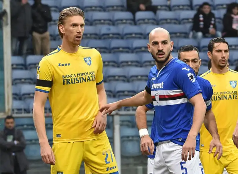 Ciofani ha portato in vantaggio gli ospiti nel primo tempo, poco convinta la reazione dei blucerchiati nella rirpesa.