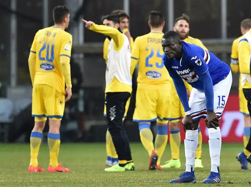 Ciofani ha portato in vantaggio gli ospiti nel primo tempo, poco convinta la reazione dei blucerchiati nella rirpesa.