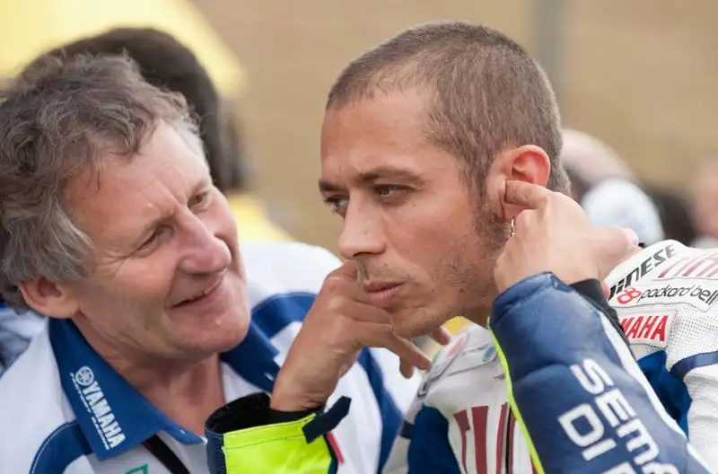 Rossi con il suo storico capo tencico Jeremy Burgess.
