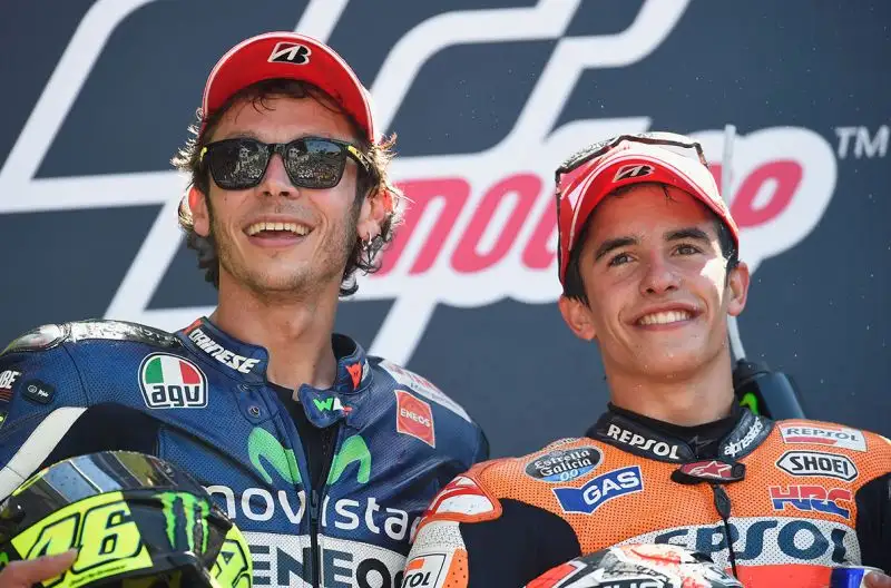 Rossi e MaArc Marquez.