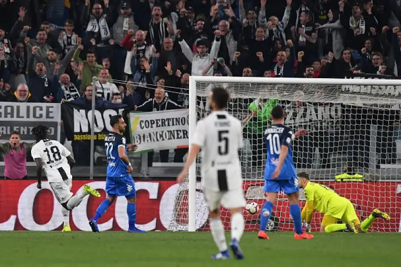 Un altro gol di Kean, fresco della prima rete in azzurro, basta agli uomini di allegri per piegare i toscani.