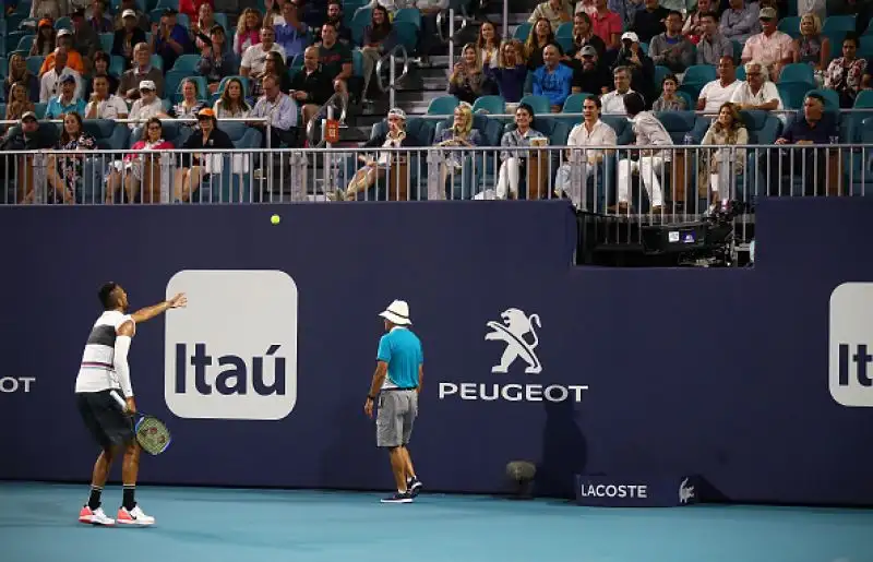 Durante la sfida tra Kyrgios e Lajovic si è visto di tutto.