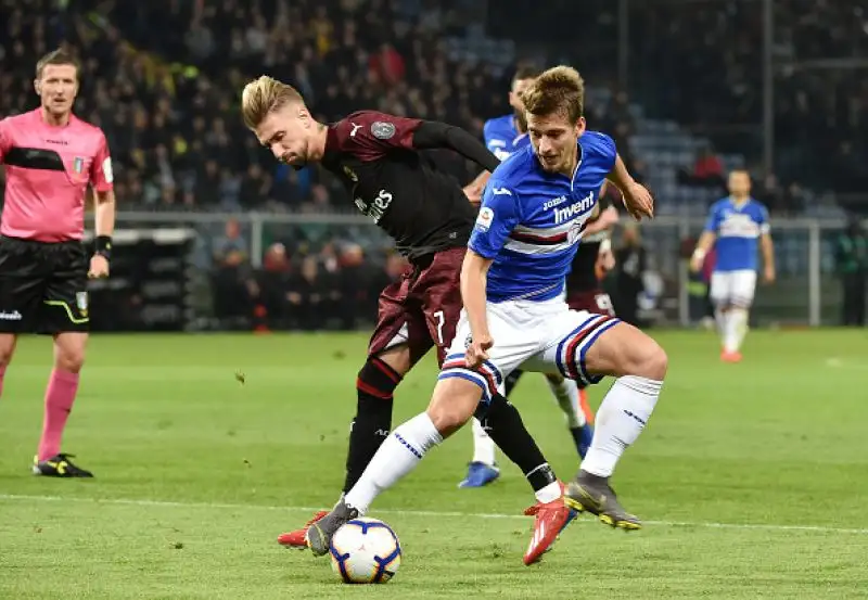 Ad inizio partita Donnarumma sbaglia e serve Defrel che porta avanti i suoi, i rossoneri poi non riescono a trovare il pari.