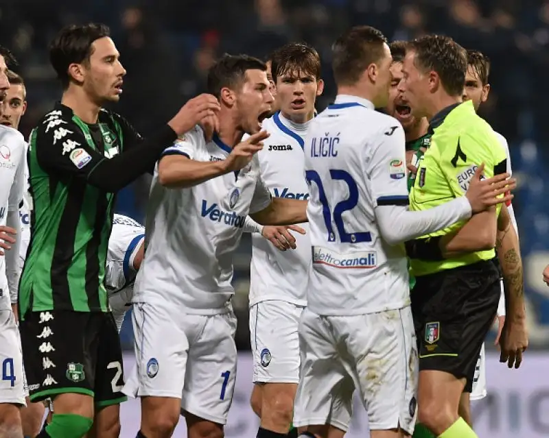 Gol di Zapata, Gomez, Mancini e tripletta di Ilicic per i nerazzurri, Duncan e autorete di Palomino per gli emiliani.
