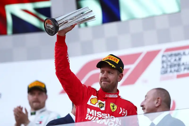In Azerbaijan trionfa Bottas davanti a Hamilton e alla Ferrari di Vettel, quinto l'altro ferrarista Leclelrc alle spalle di Verstappen.