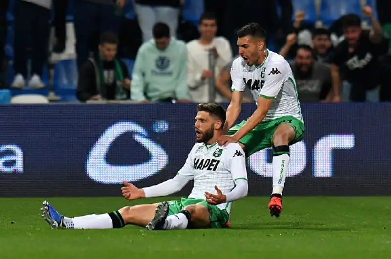 Dopo il vantaggio di Berardi i gol di Zapata, del Papu Gomez e di Pasalic regalano alla squadra di Gaseprini la qulificazione in Champions League.