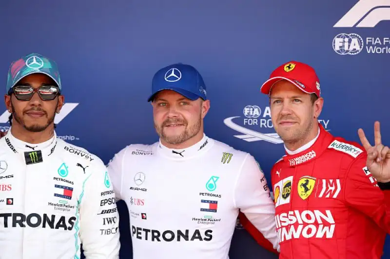 Alle spalle del finlandese il compagno di squadra Hamilton e il ferrarista Vettel.