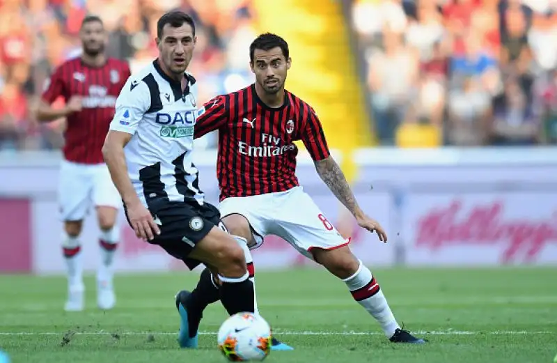 Esordio amaro per Marco Giampaolo sulla panchina del Milan. I rossoneri cadono per 1-0 ad Udine, decide Becao nella ripresa su assist di De Paul.