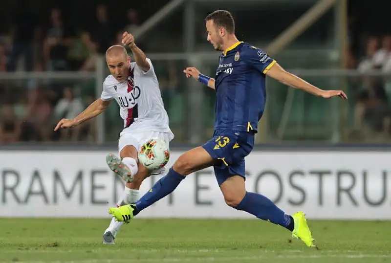Mihajlovic, applauditissimo, ha diretto il suo Bologna a bordo campo contro il Verona: la partita è finita in parità.