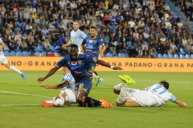 Tris del Lecce alla Spal a Ferrara: gli estensi sono in crisi.