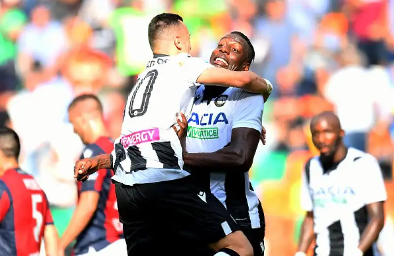 Per i friulani in gol Stefano Okaka nella prima frazione di gioco.
