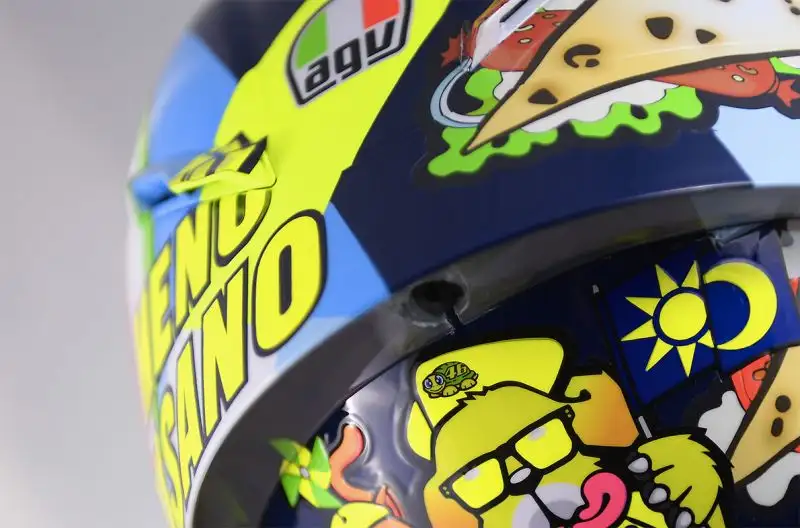 Il 'Menù di Misano' è un tema divertente e spensierato, riflesso della personalità del 'Dottore'.