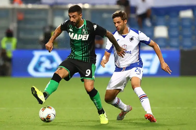 Tre gol di Berardi e uno di Traorè per la formazione di De Zerbi, del solito Quagliarella la rete degli ospiti.