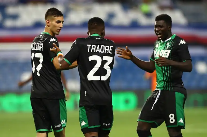 Tre gol di Berardi e uno di Traorè per la formazione di De Zerbi, del solito Quagliarella la rete degli ospiti.