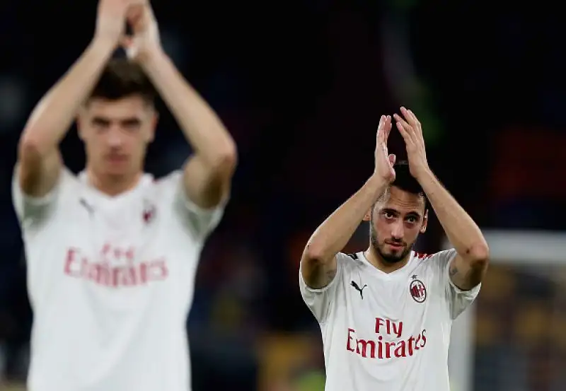 Di Dzeko e Zaniolo le reti giallorosse, Hernandez l'autore del momentaneo pareggio dei meneghini.