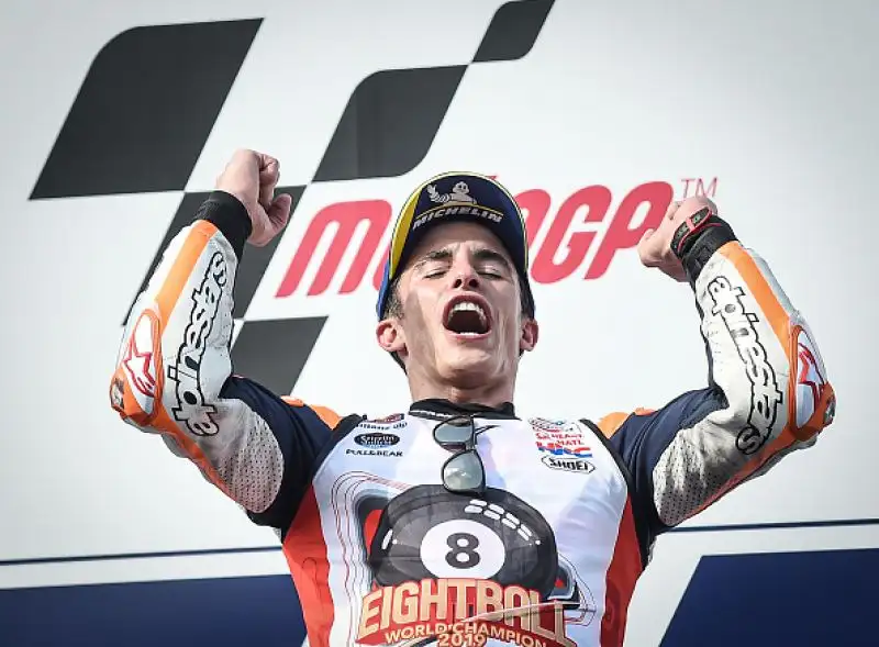 Alle spalle di Marquez sul podio Quartararo e
Viñales, ottavo Valentino Rossi.