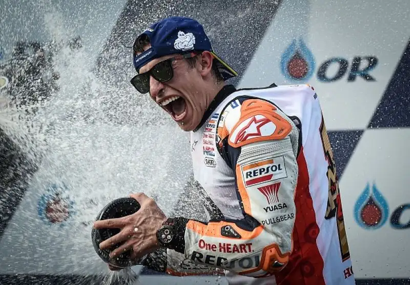 Alle spalle di Marquez sul podio Quartararo e
Viñales, ottavo Valentino Rossi.