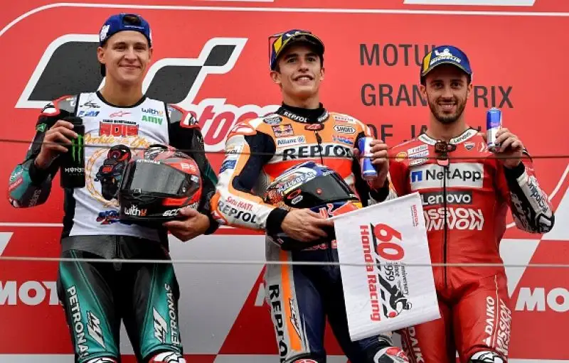 Marc Marquez regna incontrastato: il centauro della Honda domina il Gran Premio del Giappone, imponendosi per distacco su Quartararo e Dovizioso. 