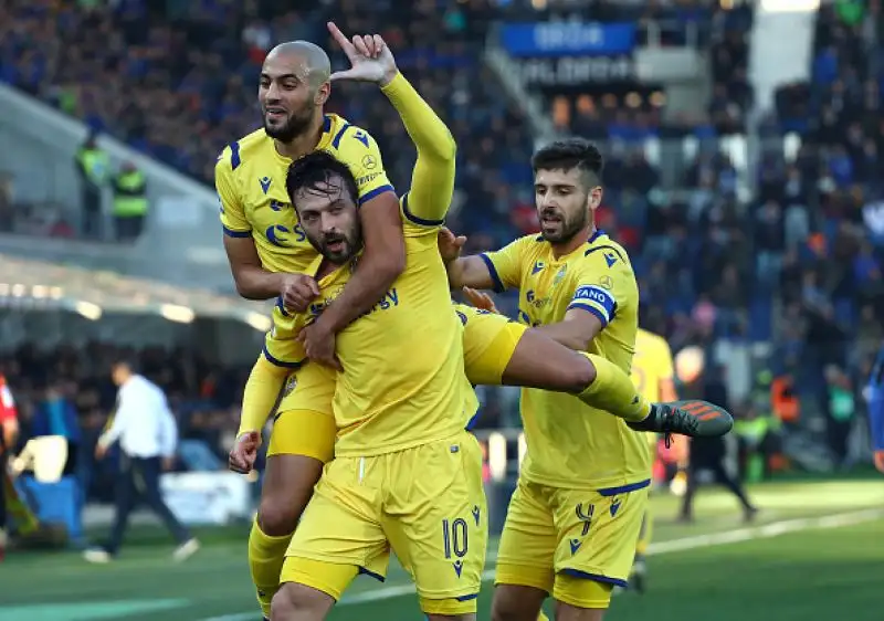 L'Atalanta rimonta il Verona, due volte in vantaggio con Di Carmine, con le reti di Malinosvskyi, Muriel e Djimsiti.