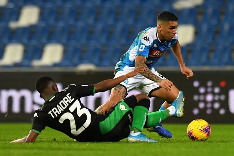 Napoli all'ultimo respiro: primi tre punti per Gattuso.
I partenopei superano il Sassuolo per 2-1 grazie alle reti di Allan ed Elmas.